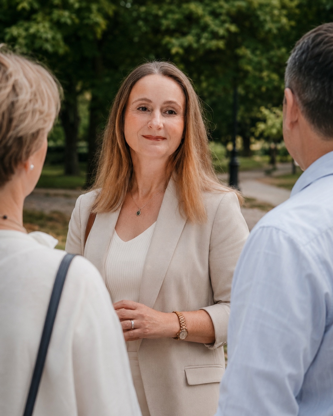 Adriana Divoková v rozhovore s obyvateľmi Košíc-Sever